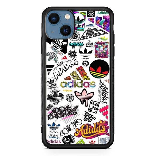 Adidas Art Logo White Background iPhone 13 Case