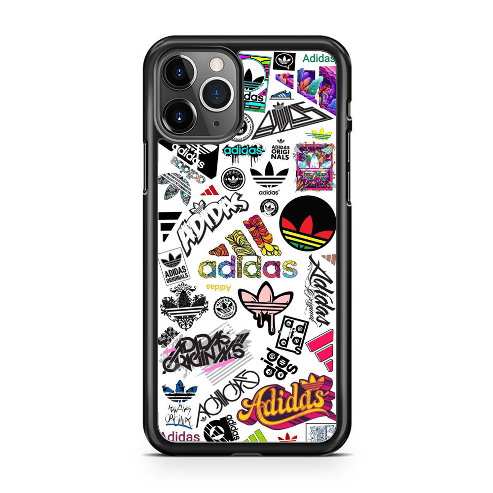 Adidas Art Logo White Background iPhone 11 Pro Case