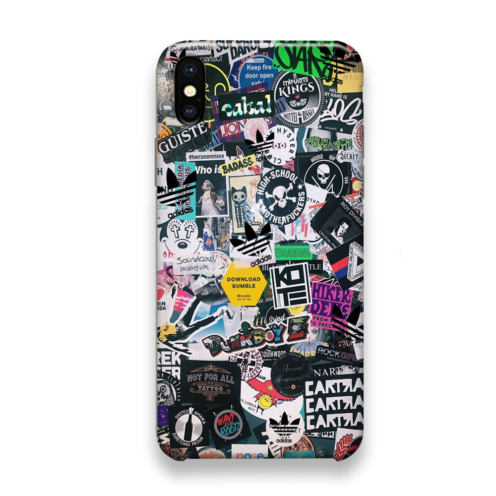 Adidas Collage Fav iPhone Xs Case