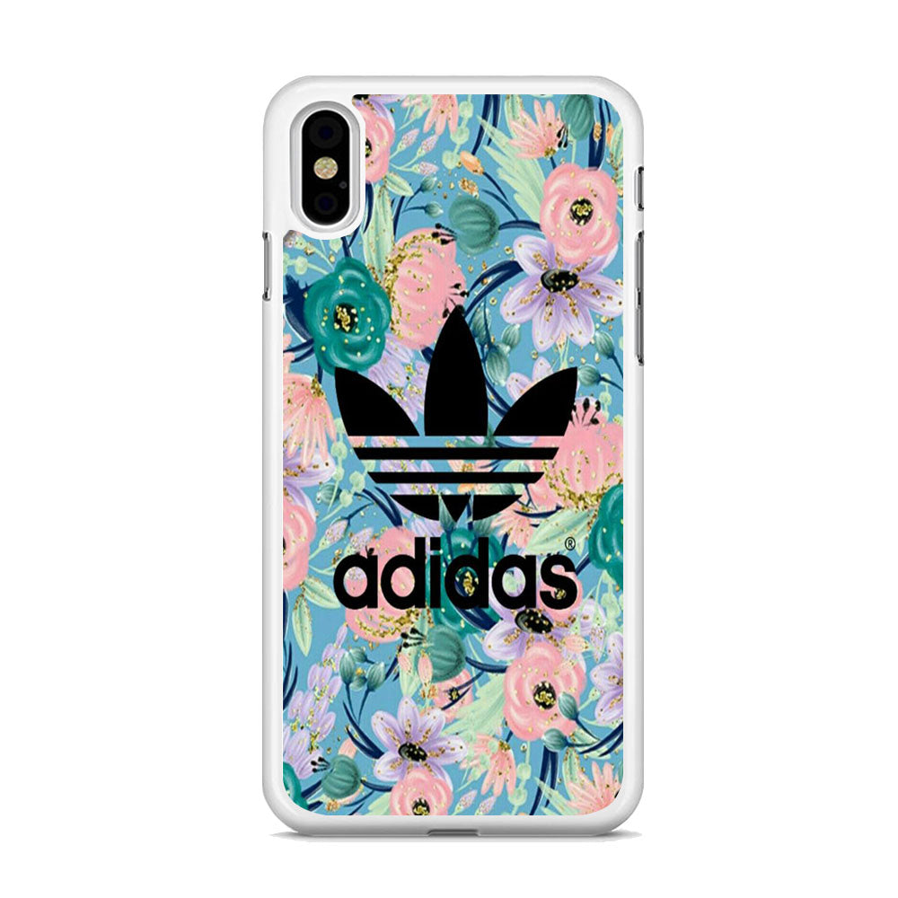 Adidas Flower Art iPhone Xs Case