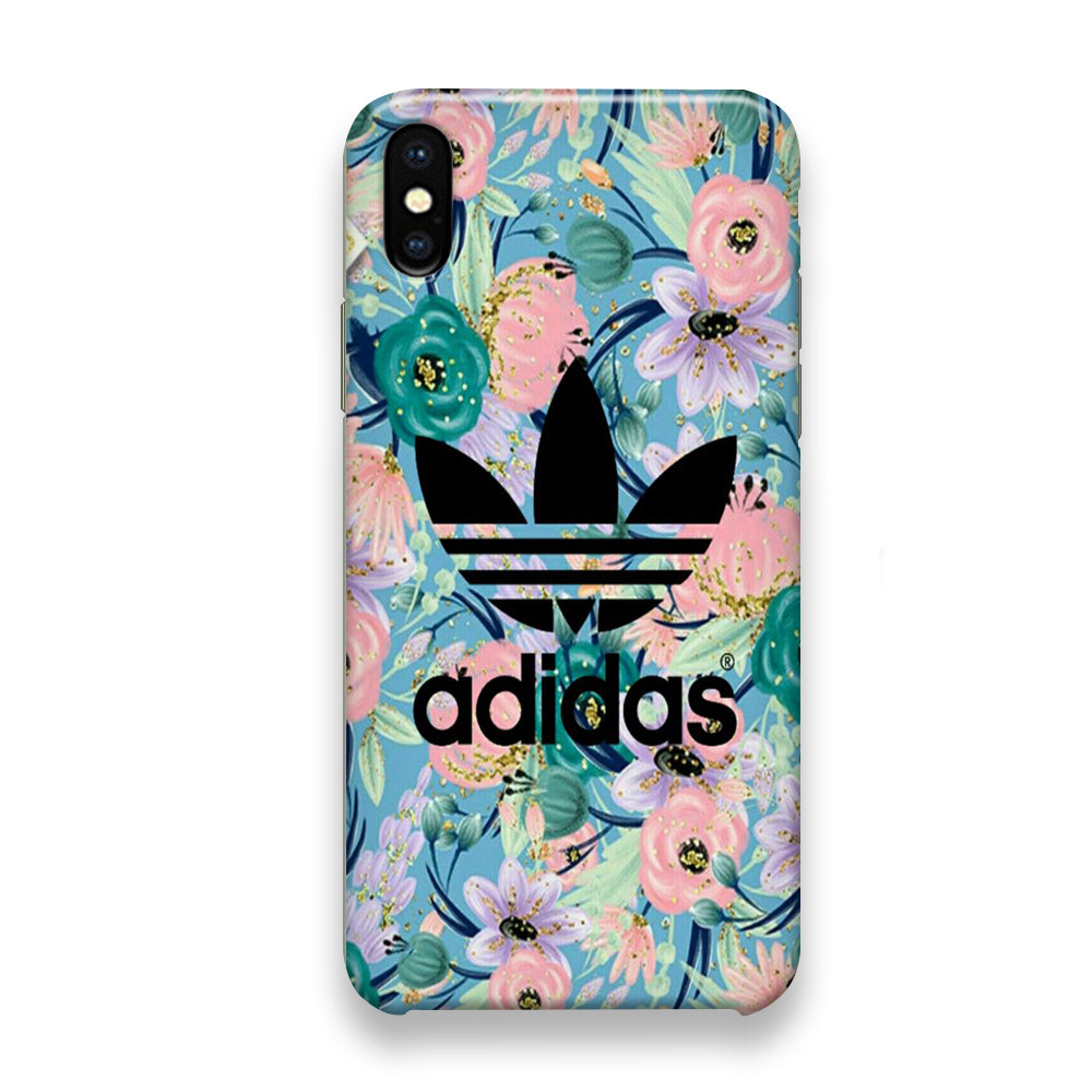 Adidas Flower Art iPhone Xs Max Case