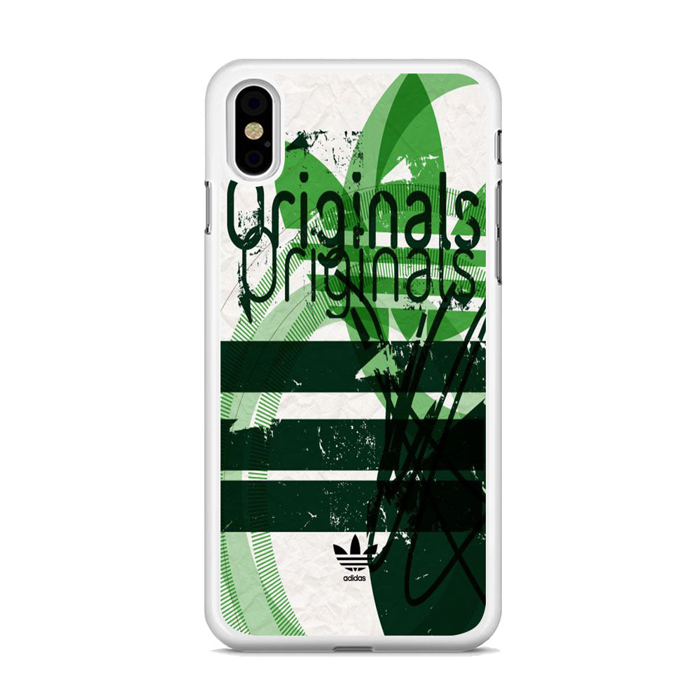 Adidas Green Original Color iPhone Xs Case