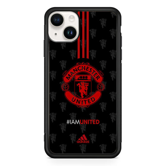 Adidas Manchester Unite Fans Art Wall iPhone 15 Case