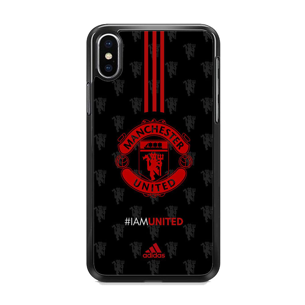 Adidas Manchester Unite Fans Art Wall iPhone Xs Max Case