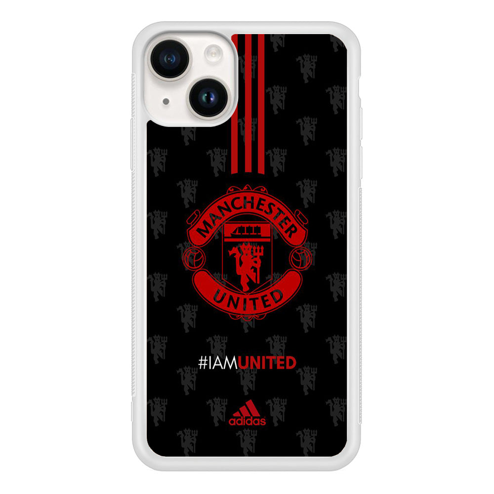 Adidas Manchester Unite Fans Art Wall iPhone 15 Case