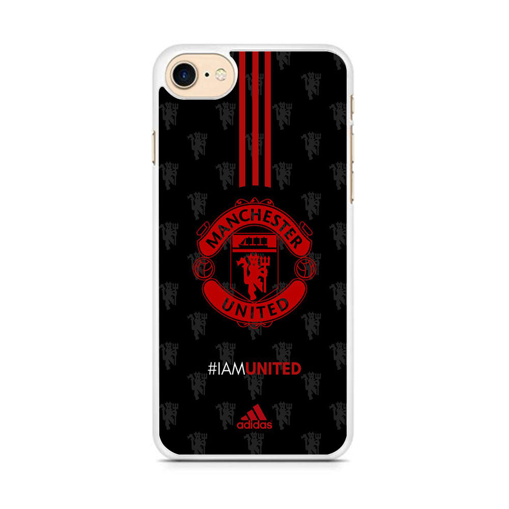 Adidas Manchester Unite Fans Art Wall iPhone 8 Case