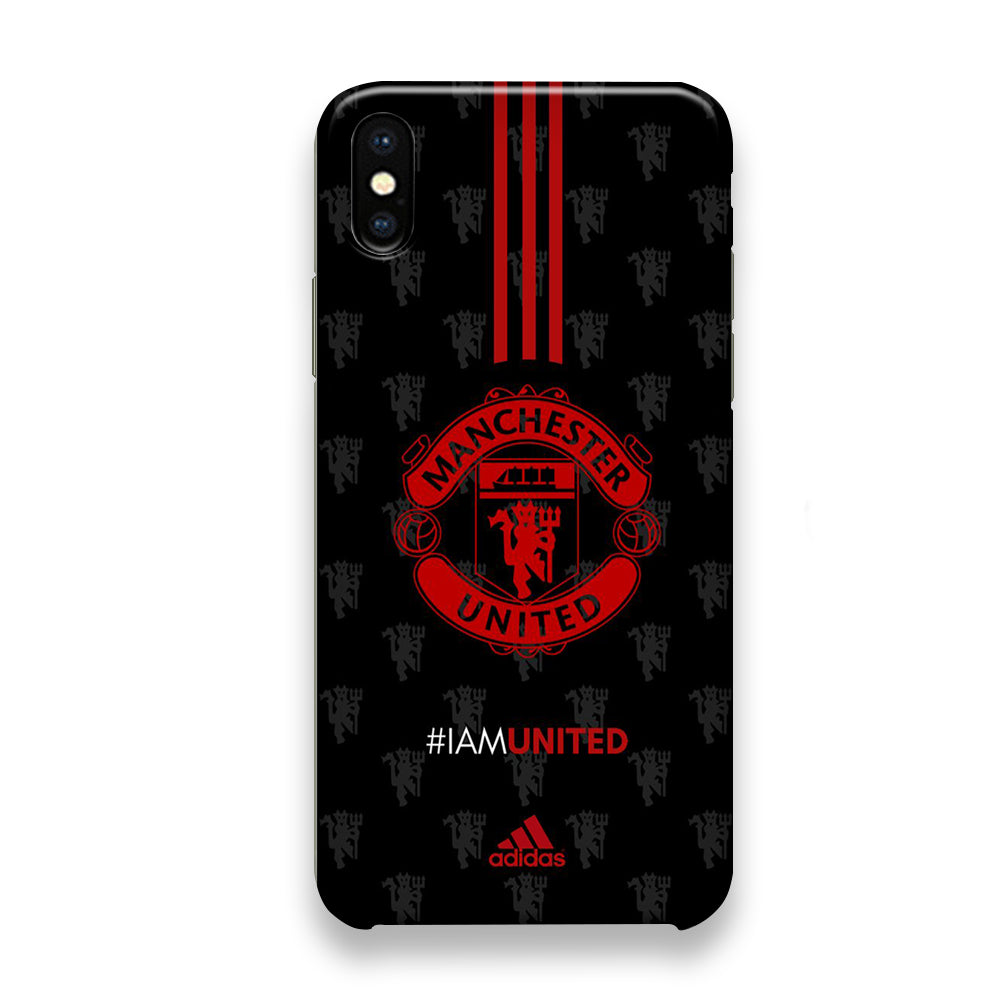 Adidas Manchester Unite Fans Art Wall iPhone Xs Max Case