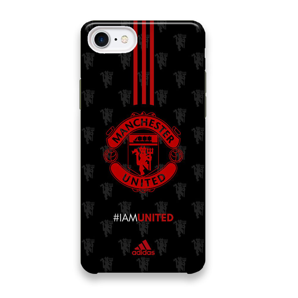 Adidas Manchester Unite Fans Art Wall iPhone 8 Case