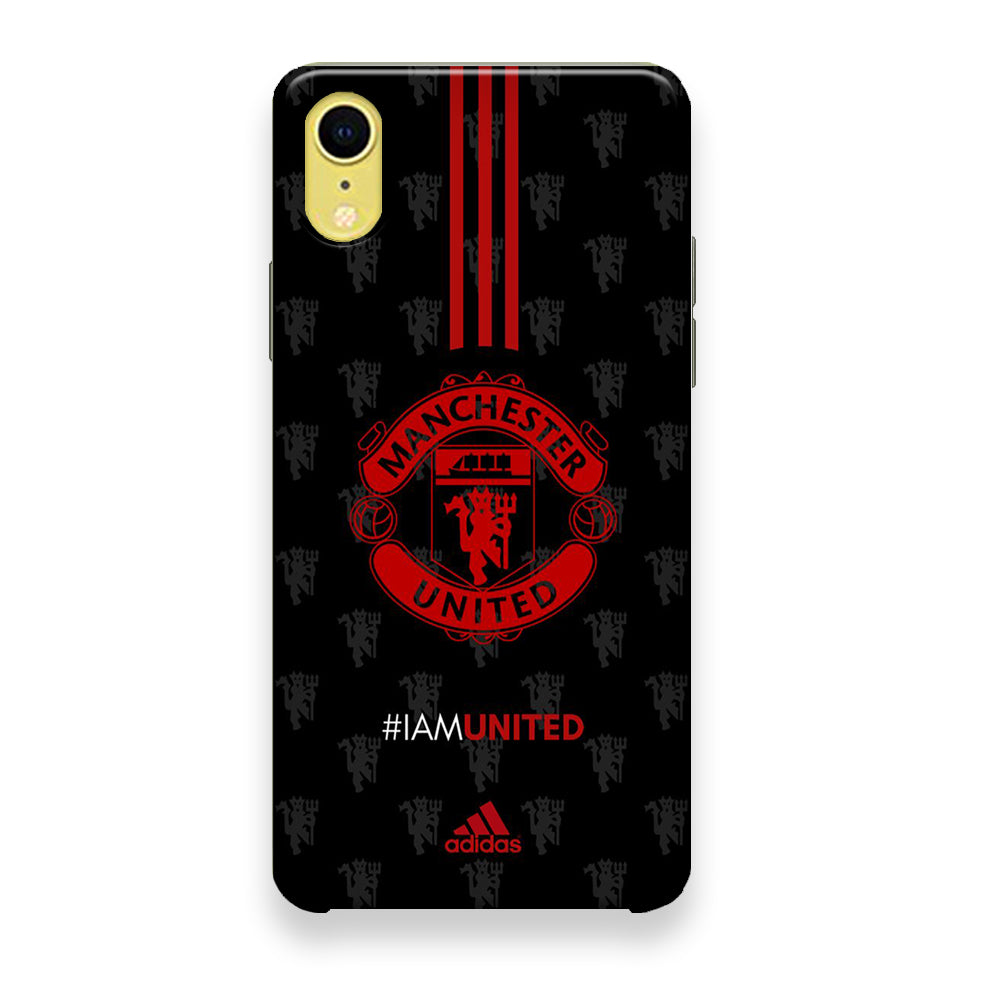 Adidas Manchester Unite Fans Art Wall iPhone XR Case