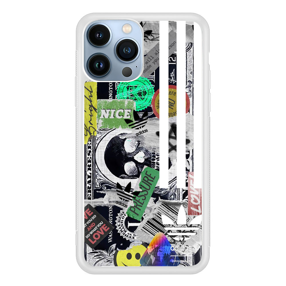 Adidas Pressure Wall Sticker iPhone 13 Pro Case