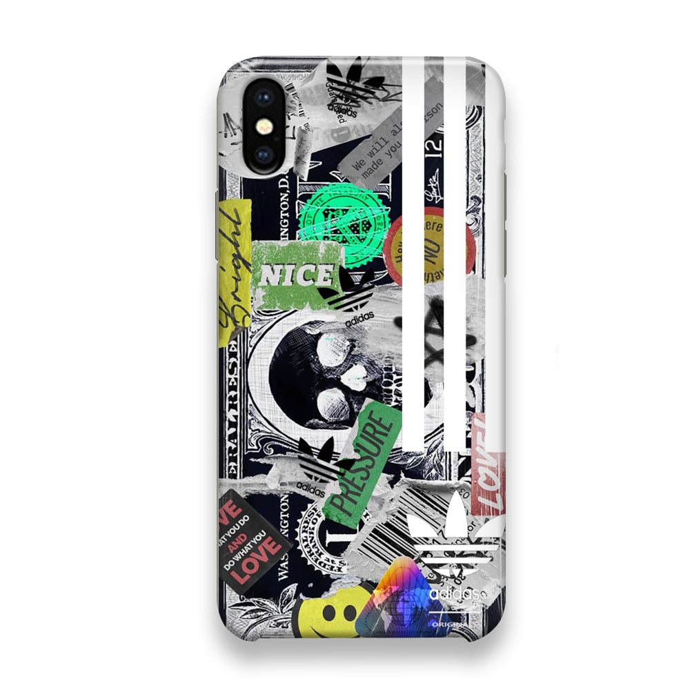 Adidas Pressure Wall Sticker iPhone Xs Max Case