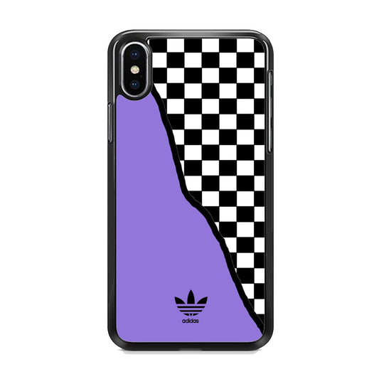 Adidas Purple Motif iPhone Xs Case