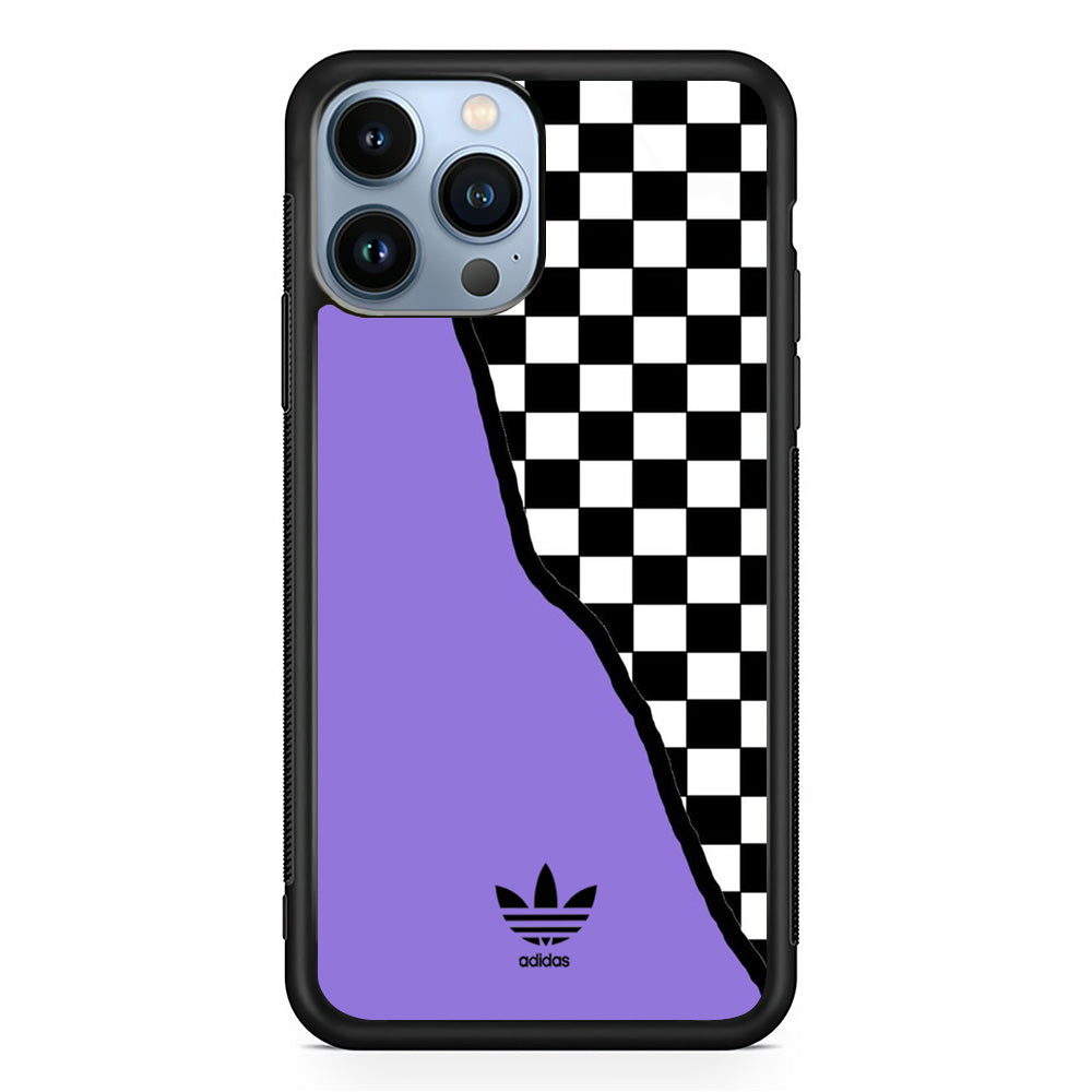 Adidas Purple Motif iPhone 13 Pro Max Case