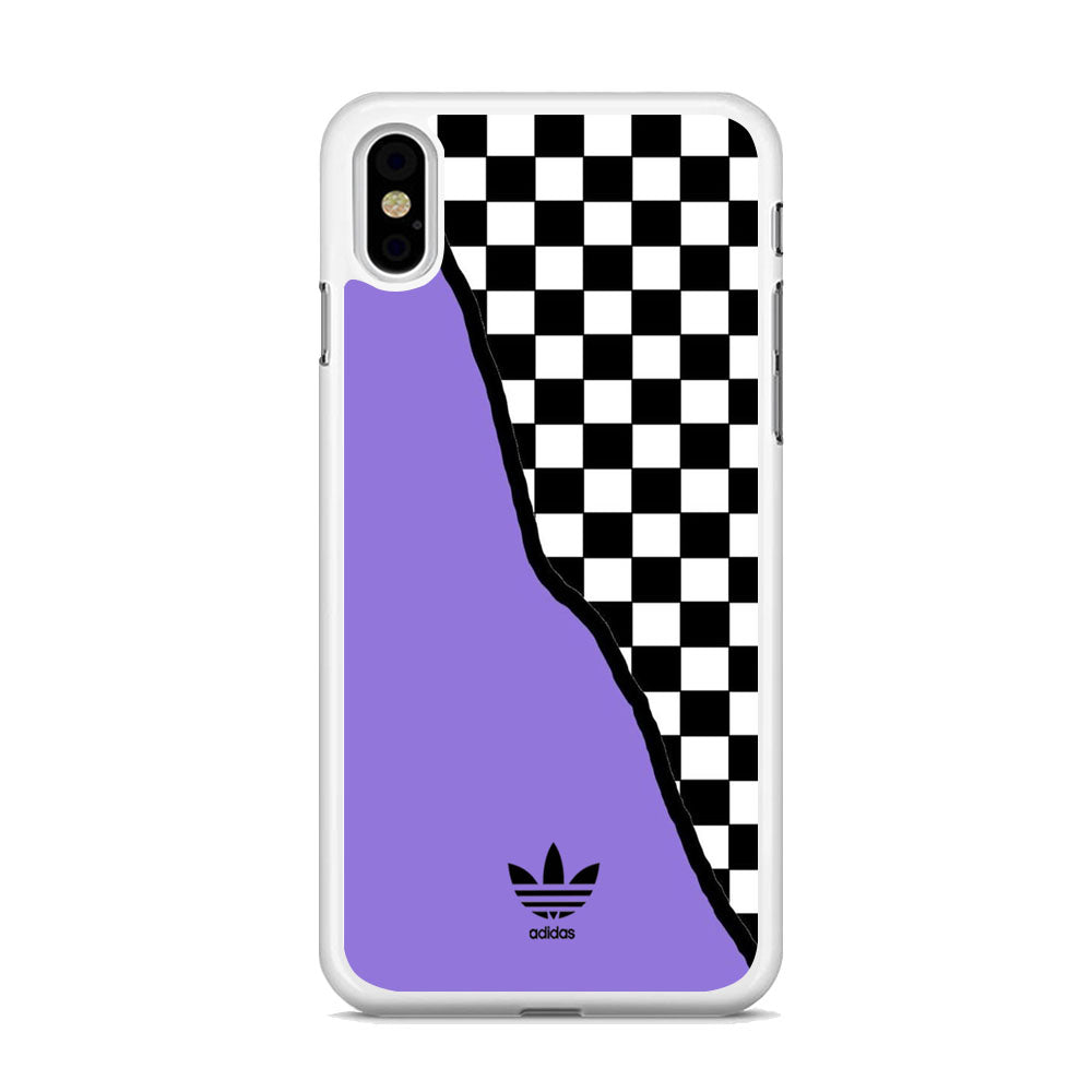 Adidas Purple Motif iPhone Xs Case