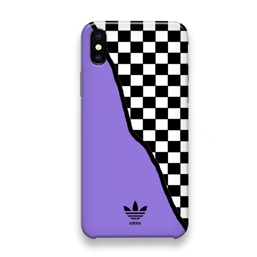 Adidas Purple Motif iPhone Xs Case