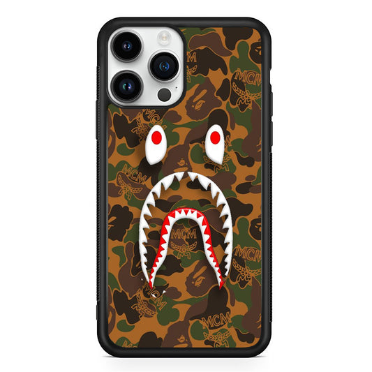 Bape Brown Camo iPhone 15 Pro Max Case