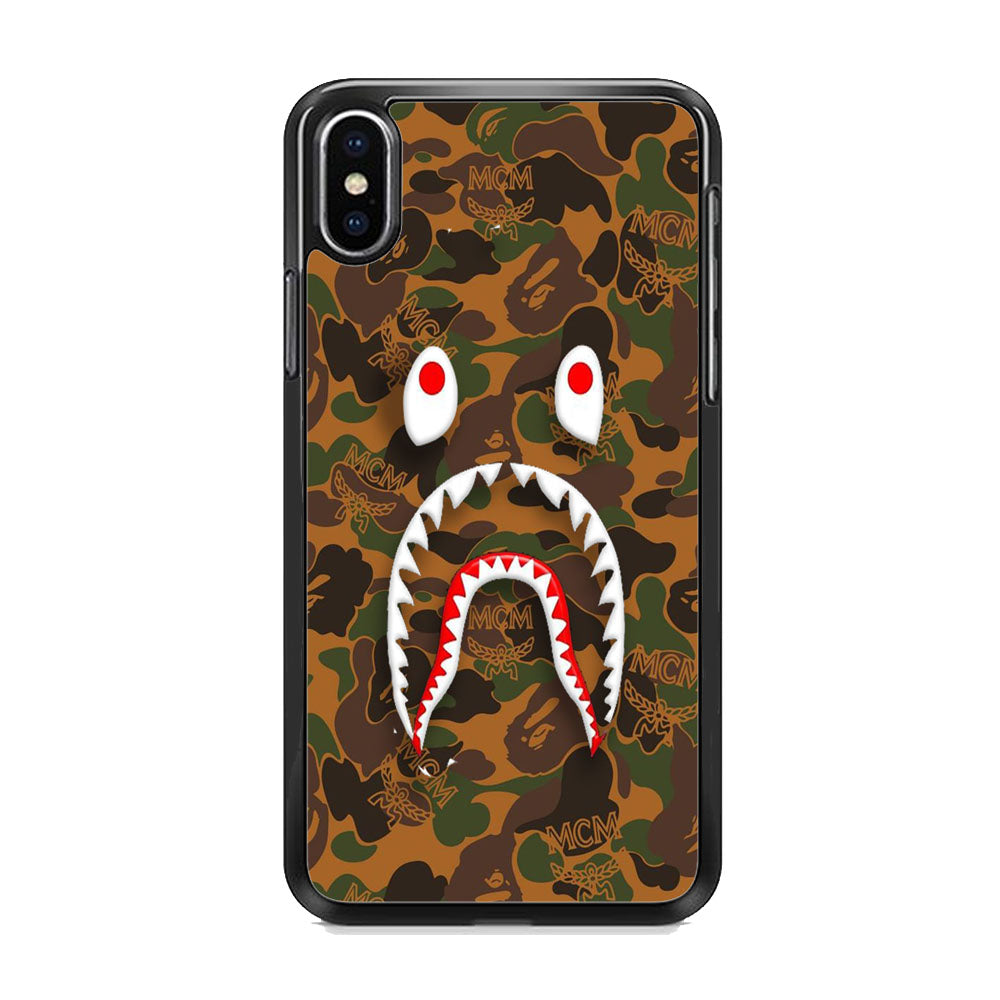 Bape Brown Camo iPhone X Case