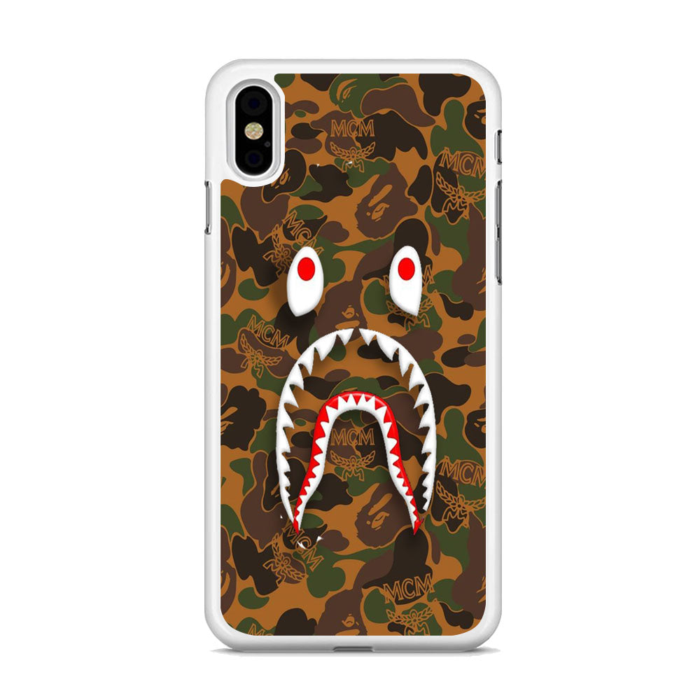 Bape Brown Camo iPhone X Case