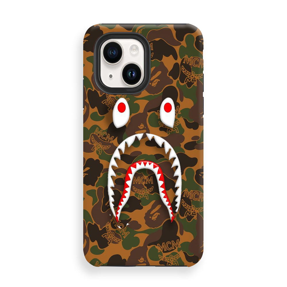 Bape Brown Camo iPhone 14 Case