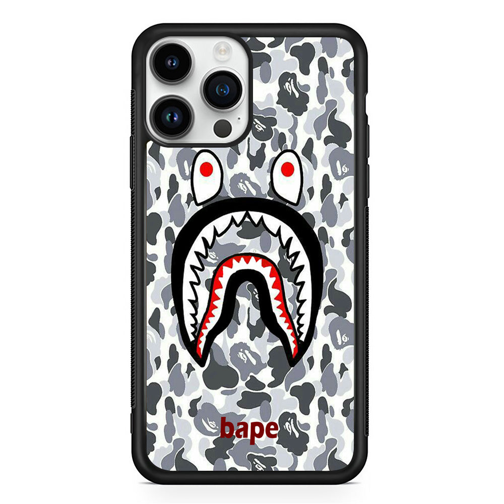 Bape White Camo iPhone 15 Pro Max Case