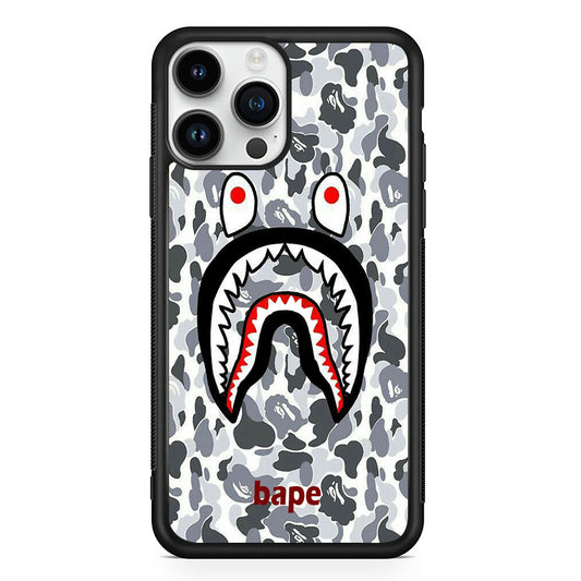 Bape White Camo iPhone 15 Pro Max Case