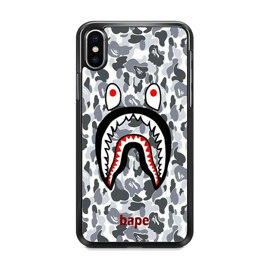 Bape White Camo iPhone Xs Case