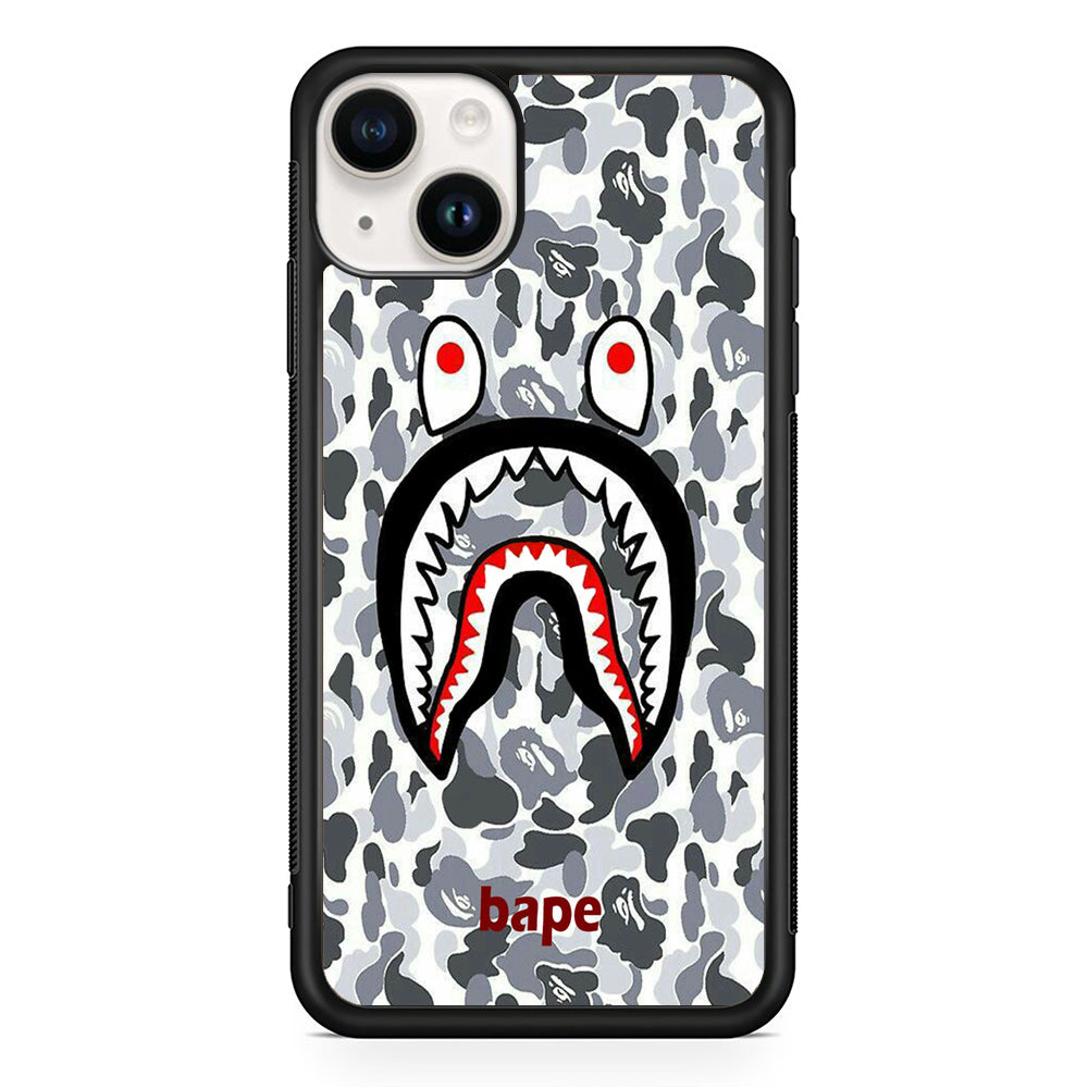 Bape White Camo iPhone 15 Case