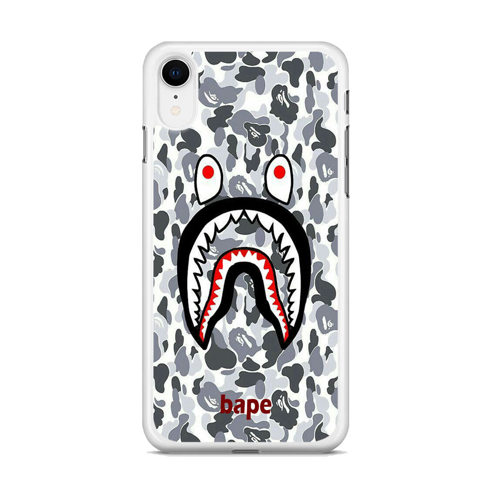 Bape White Camo iPhone XR Case