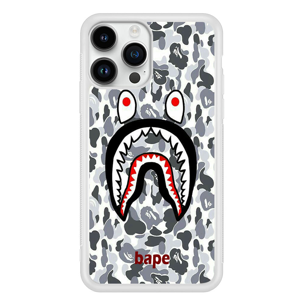 Bape White Camo iPhone 14 Pro Max Case