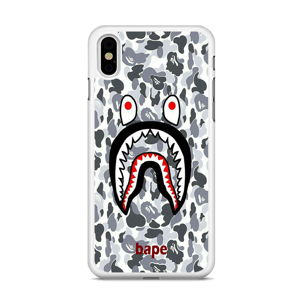 Bape White Camo iPhone X Case