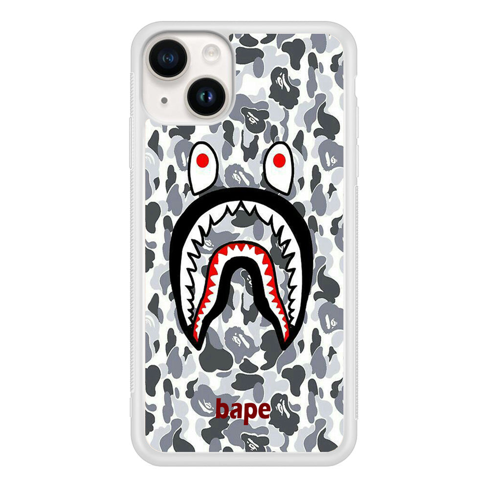 Bape White Camo iPhone 14 Case