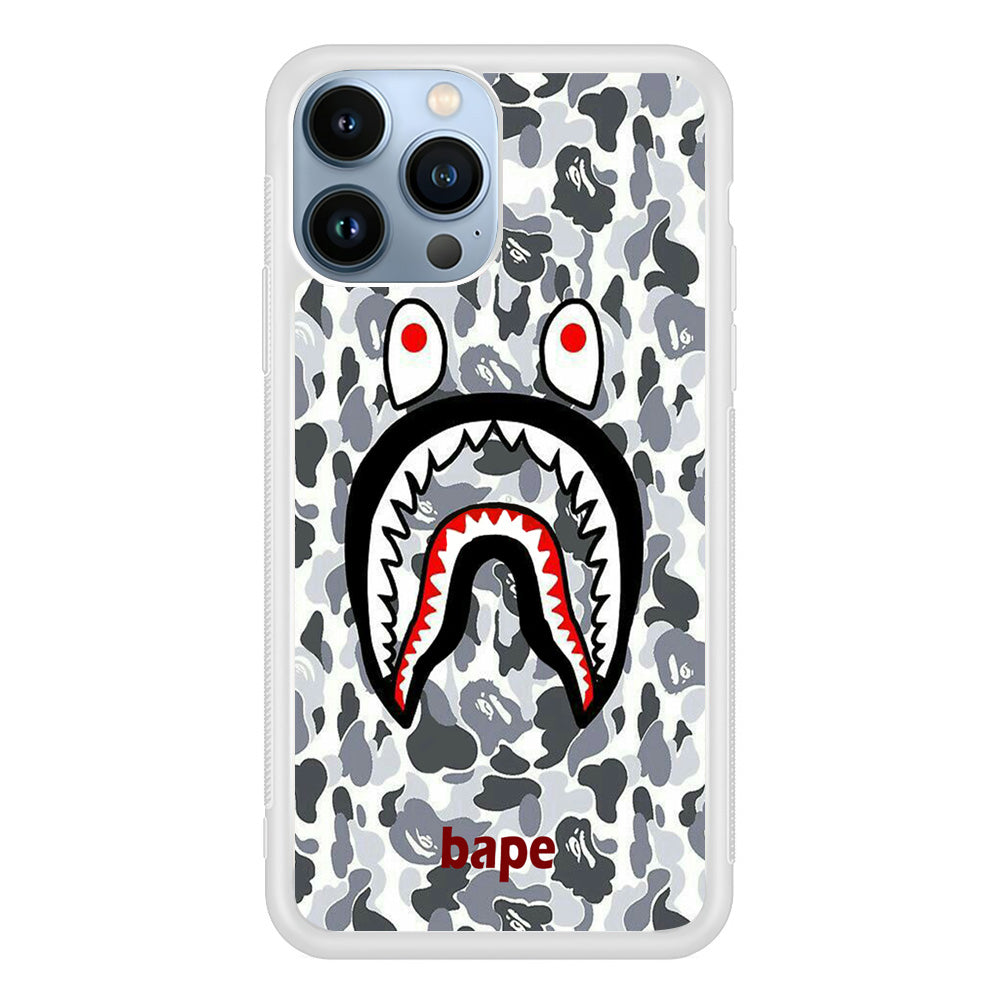 Bape White Camo iPhone 13 Pro Max Case