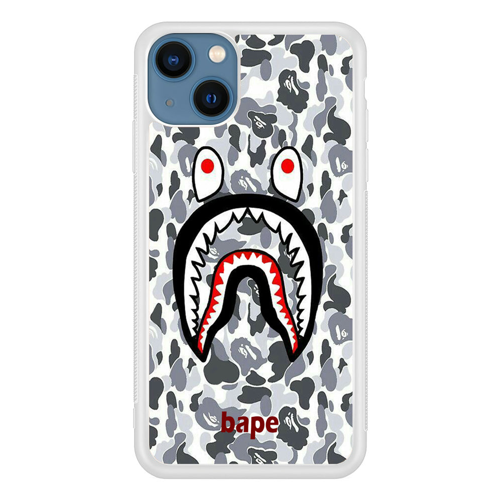 Bape White Camo iPhone 13 Case