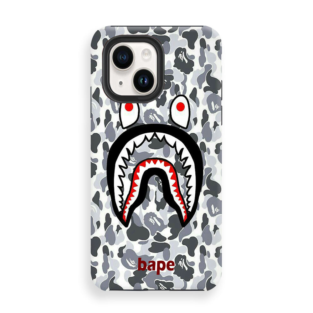 Bape White Camo iPhone 15 Case