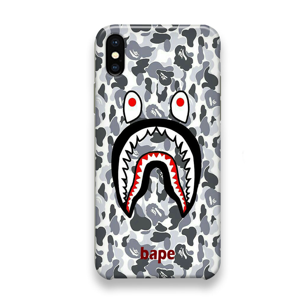 Bape White Camo iPhone X Case