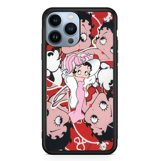 Betty Boop Cute Pattern iPhone 13 Pro Case