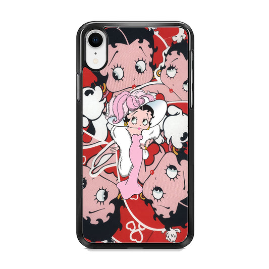 Betty Boop Cute Pattern iPhone XR Case
