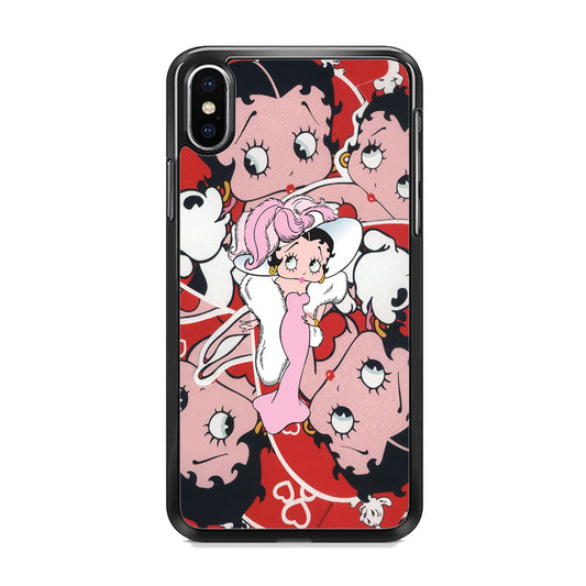 Betty Boop Cute Pattern iPhone Xs Max Case