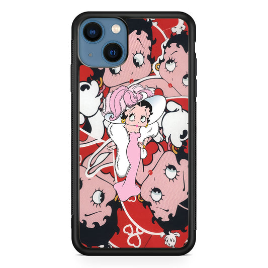 Betty Boop Cute Pattern iPhone 13 Case