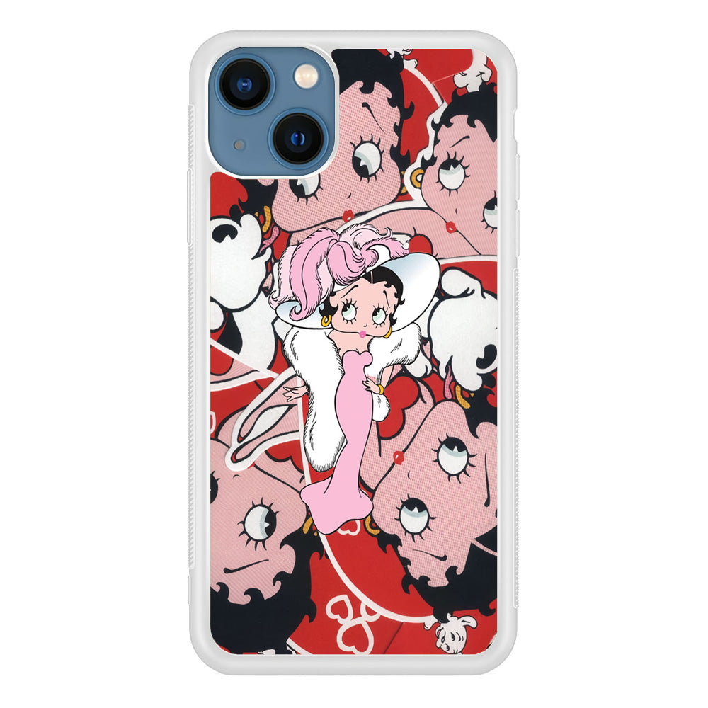 Betty Boop Cute Pattern iPhone 13 Case