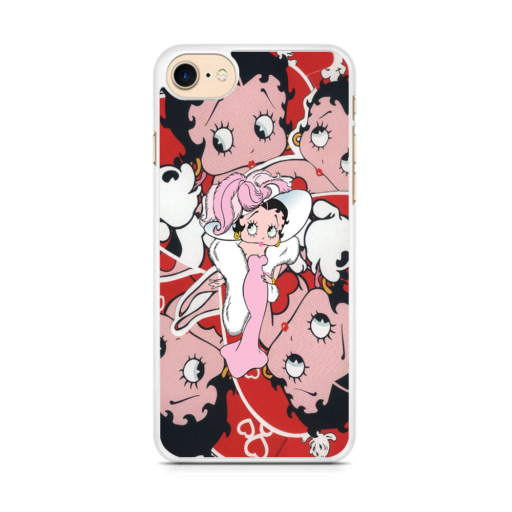 Betty Boop Cute Pattern iPhone 8 Case