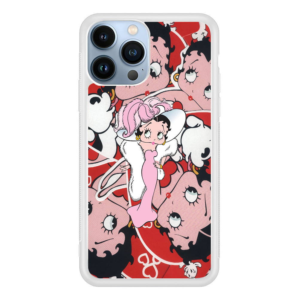 Betty Boop Cute Pattern iPhone 13 Pro Max Case