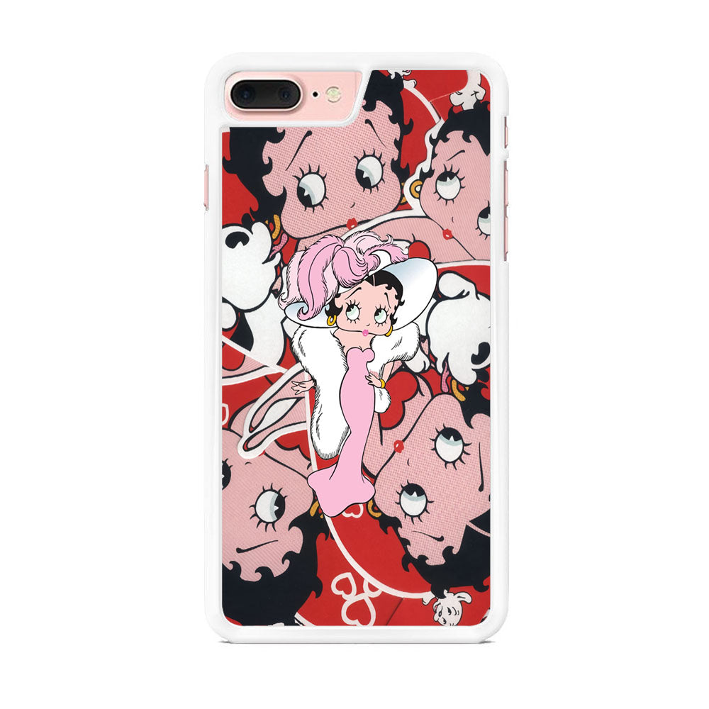 Betty Boop Cute Pattern iPhone 8 Plus Case