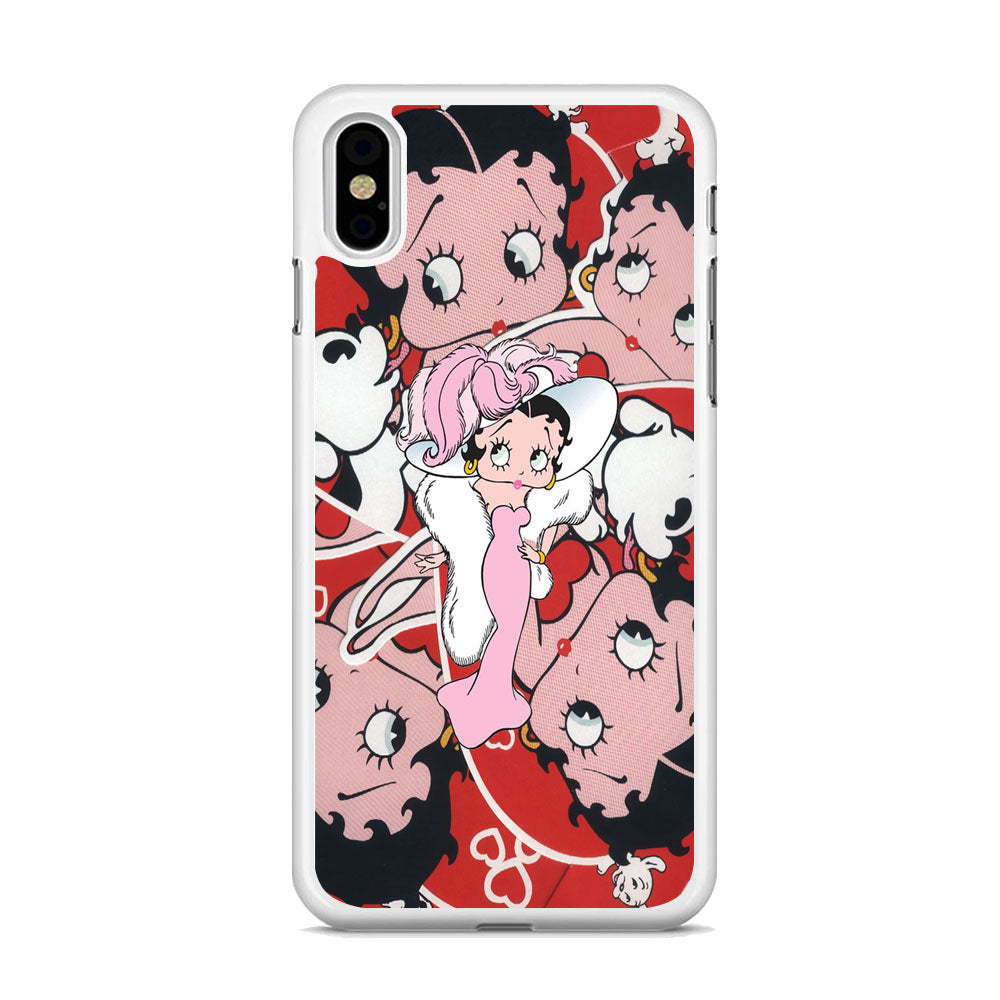 Betty Boop Cute Pattern iPhone X Case