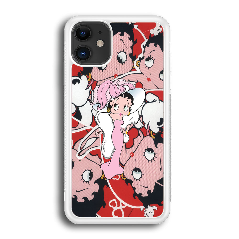 Betty Boop Cute Pattern iPhone 12 Case