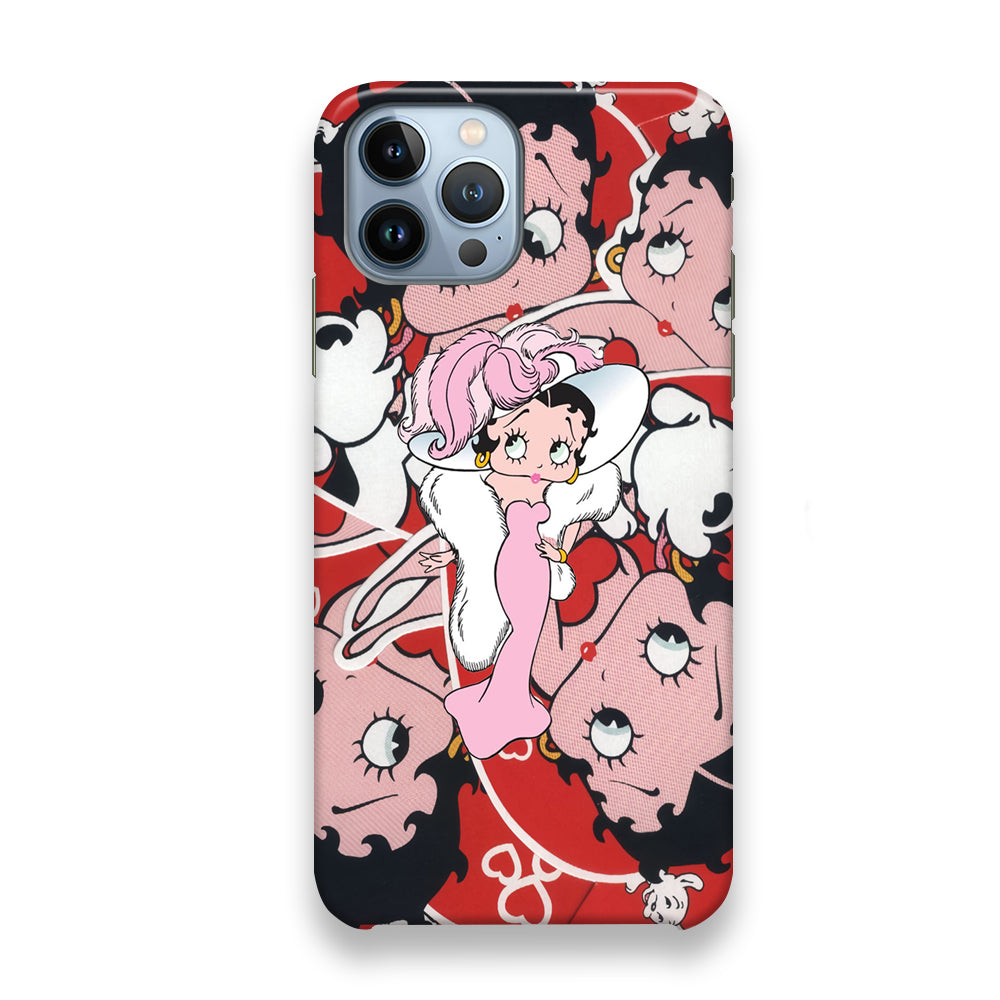 Betty Boop Cute Pattern iPhone 13 Pro Case