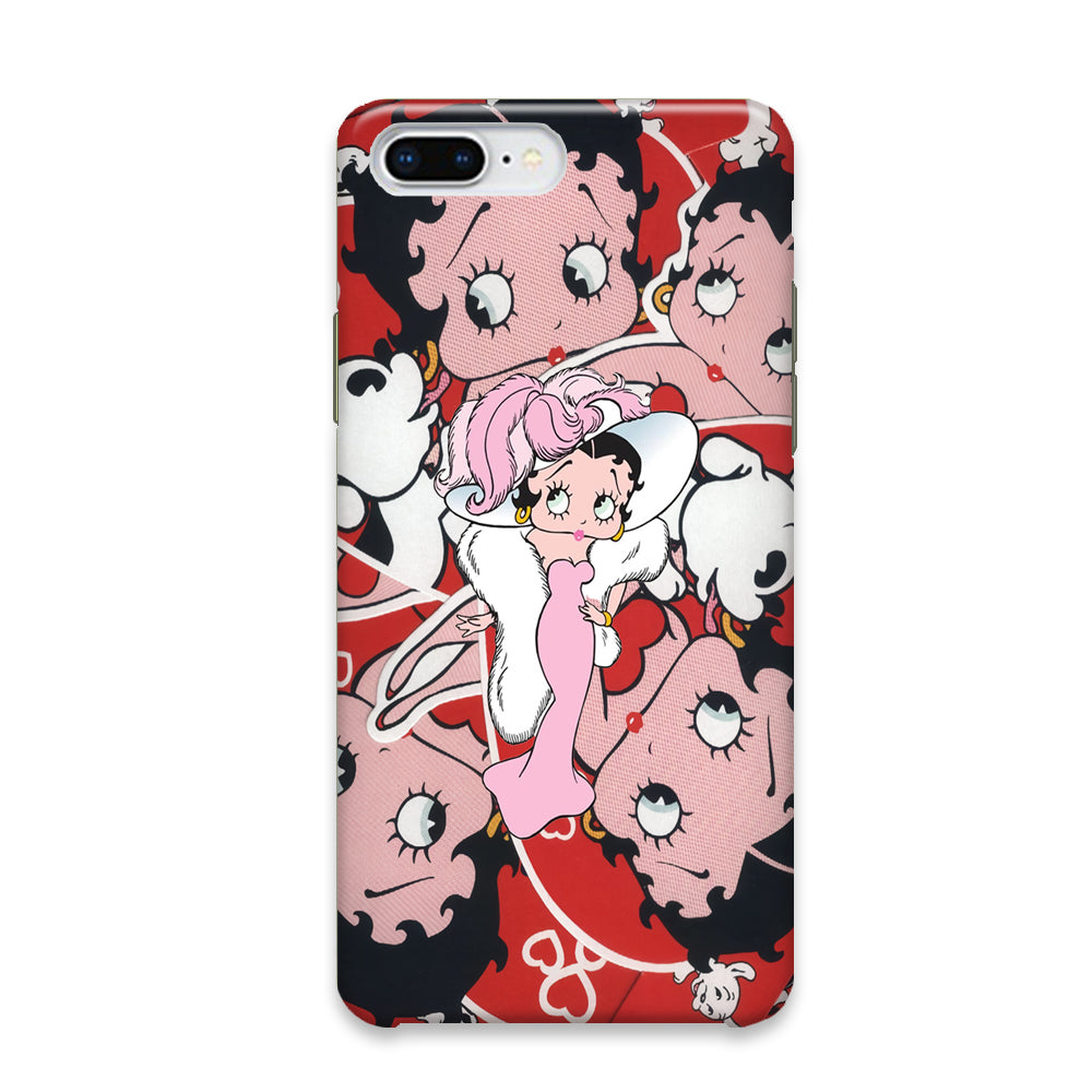 Betty Boop Cute Pattern iPhone 7 Plus Case