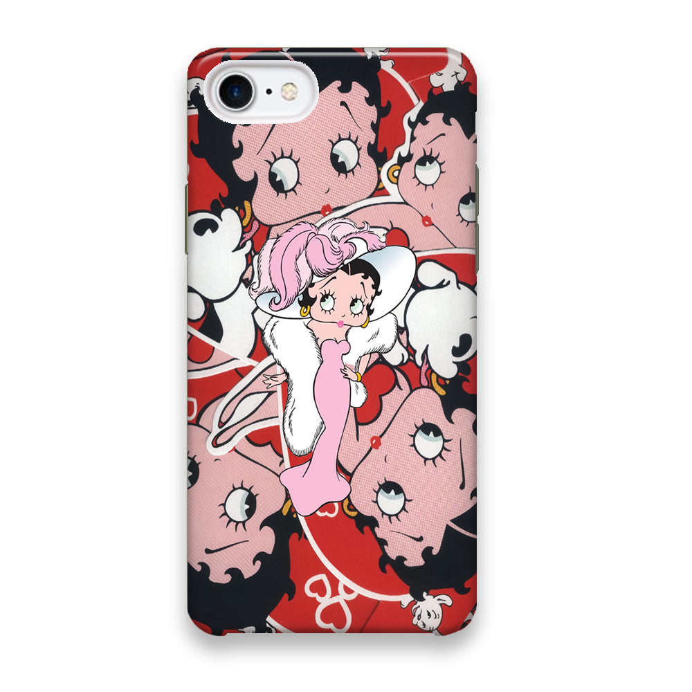 Betty Boop Cute Pattern iPhone 7 Case