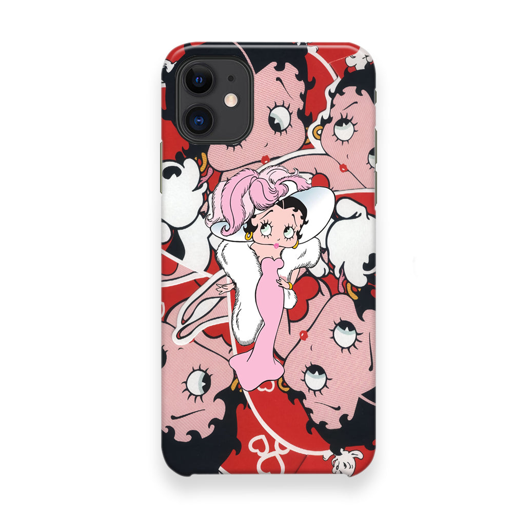 Betty Boop Cute Pattern iPhone 12 Case