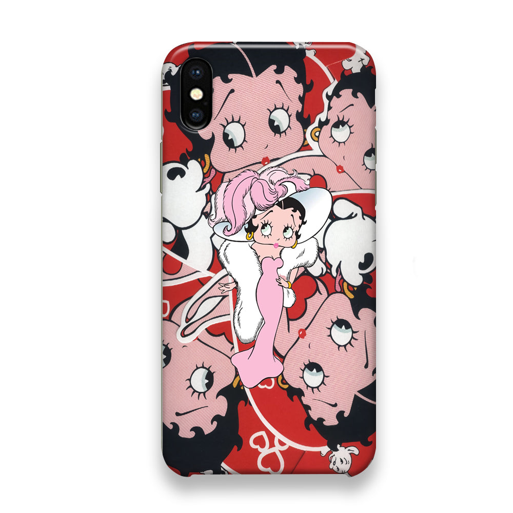 Betty Boop Cute Pattern iPhone X Case